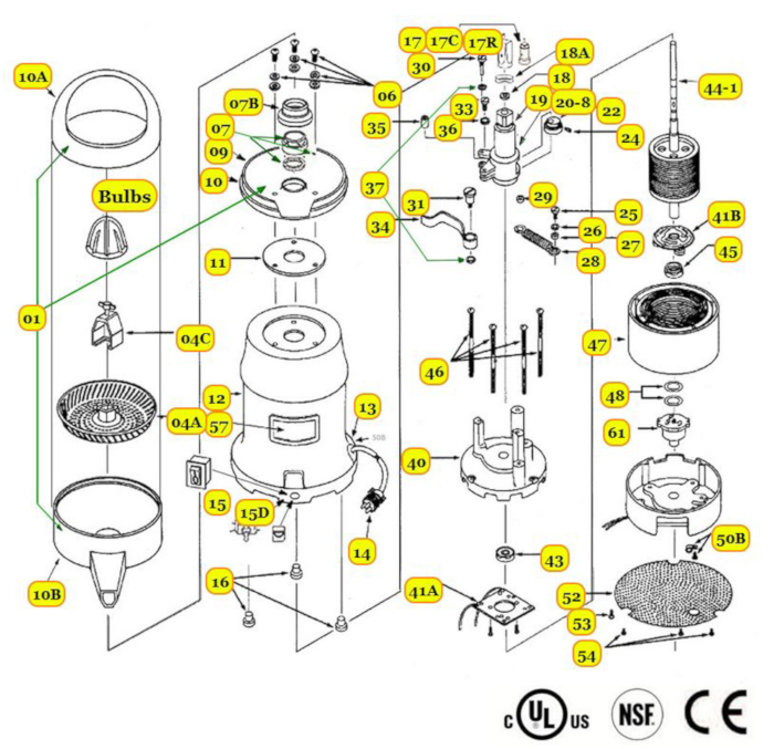 Commercial Juicer Parts