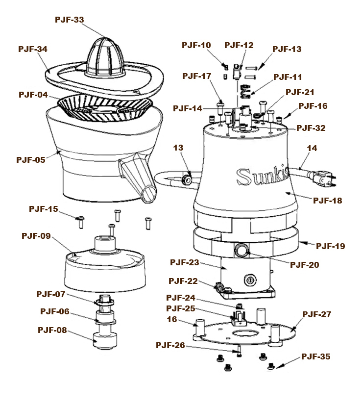 Pro Juicer Parts