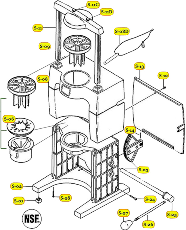 Commercial Sectionizer Parts