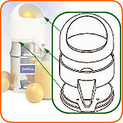 Plastic Bowl Assembly incl. dome (10A), spout (10B) & bowl support (10)