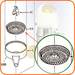 Strainer for J-1 #8 juicer 4A
