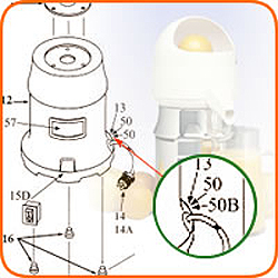 Electric Cord Strain Relief for J-1, J-4 & J-5