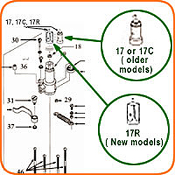 Shaft Tip w/Pin (graduated tip) (not illustrated) (only use with 2A, 2B, and/or 2C) #17C