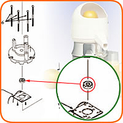 Motor Bearing Top or Bottom - Howell